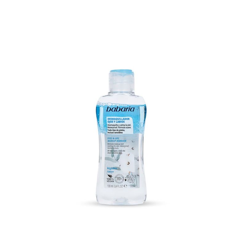 BABARIA - Agua Micelar para ojos y labios mini 100 ml