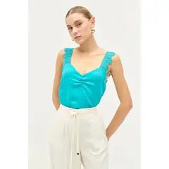 IO - Blusa Sin Mangas Verde Cata Mujer