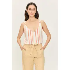 ASH - Blusa Sin Mangas Crudo Mujer