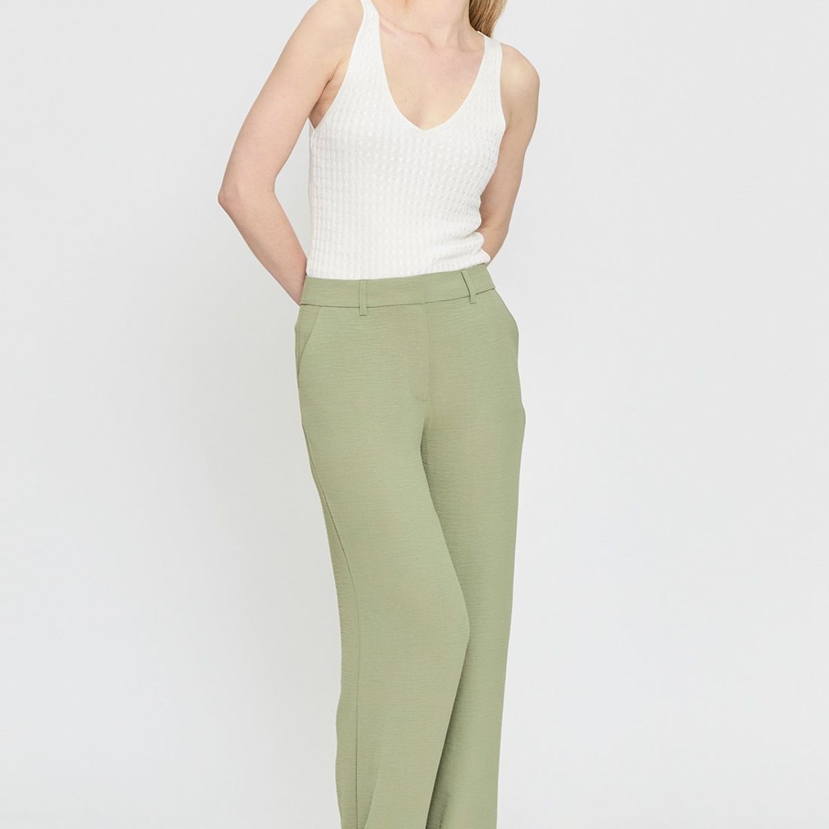 ASH - Pantalon Verde Militar Mujer Ash