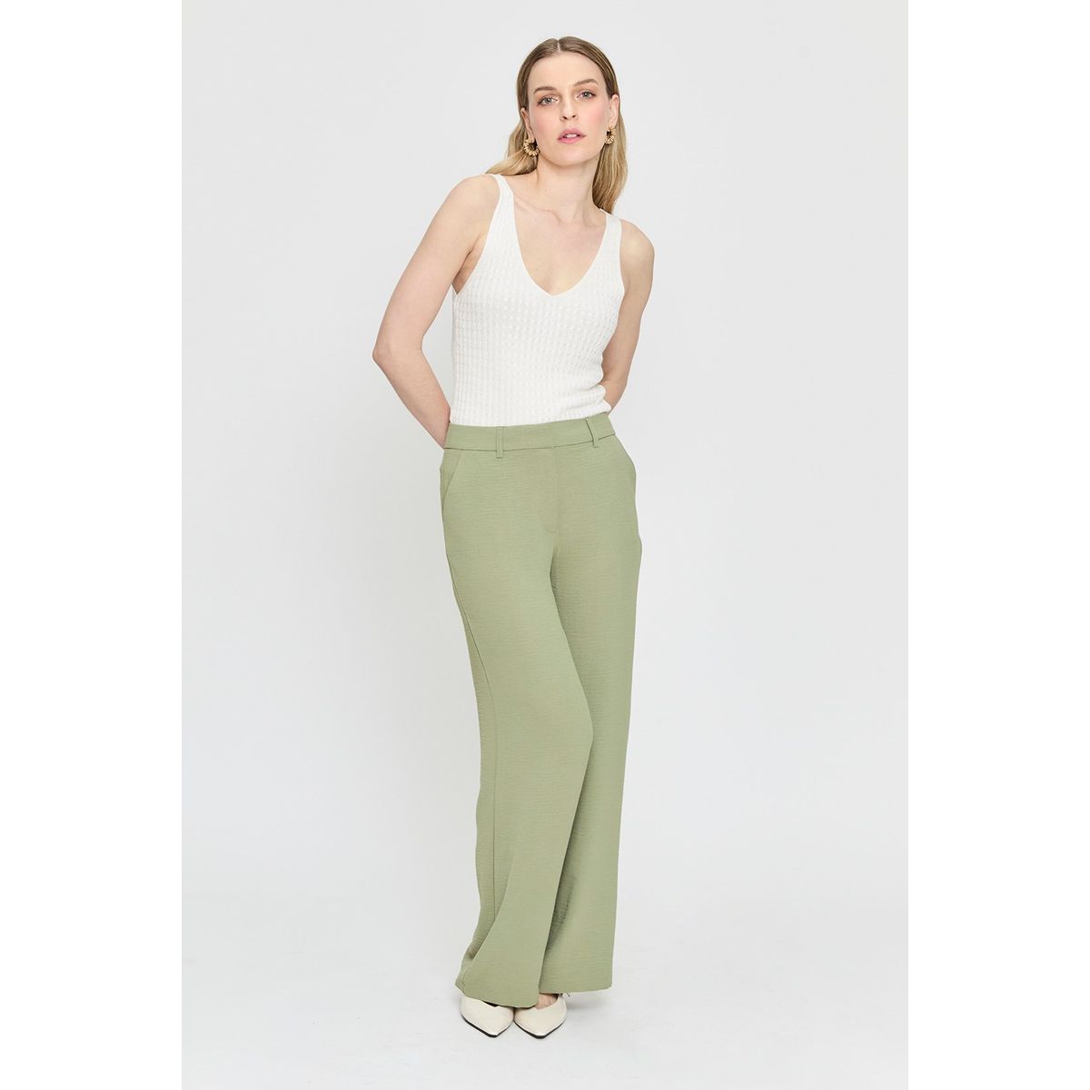 ASH - Pantalon Verde Militar Mujer Ash