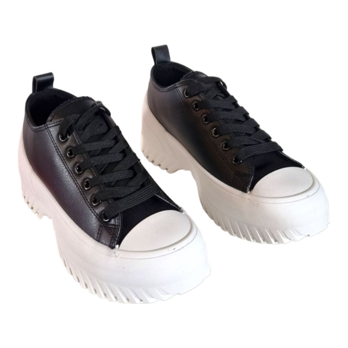 HERIEL - Zapatilla Eco Cuero Plataforma Run Tendencia Urbana