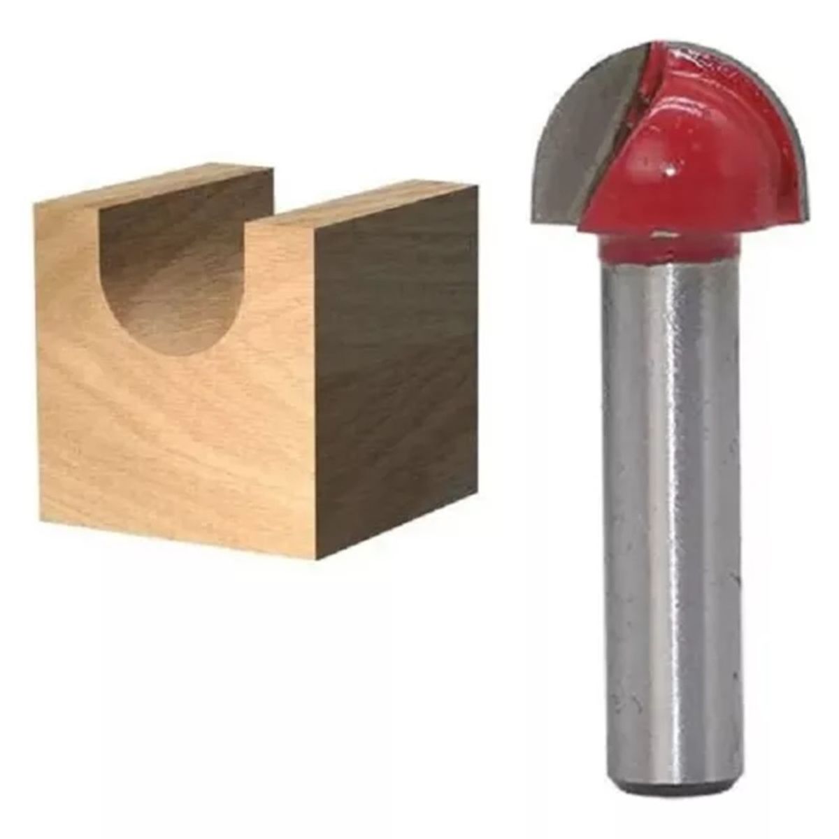 GENERICO - Fresa Madera Media Caña Vástago ½ X 5/16  1 pcs