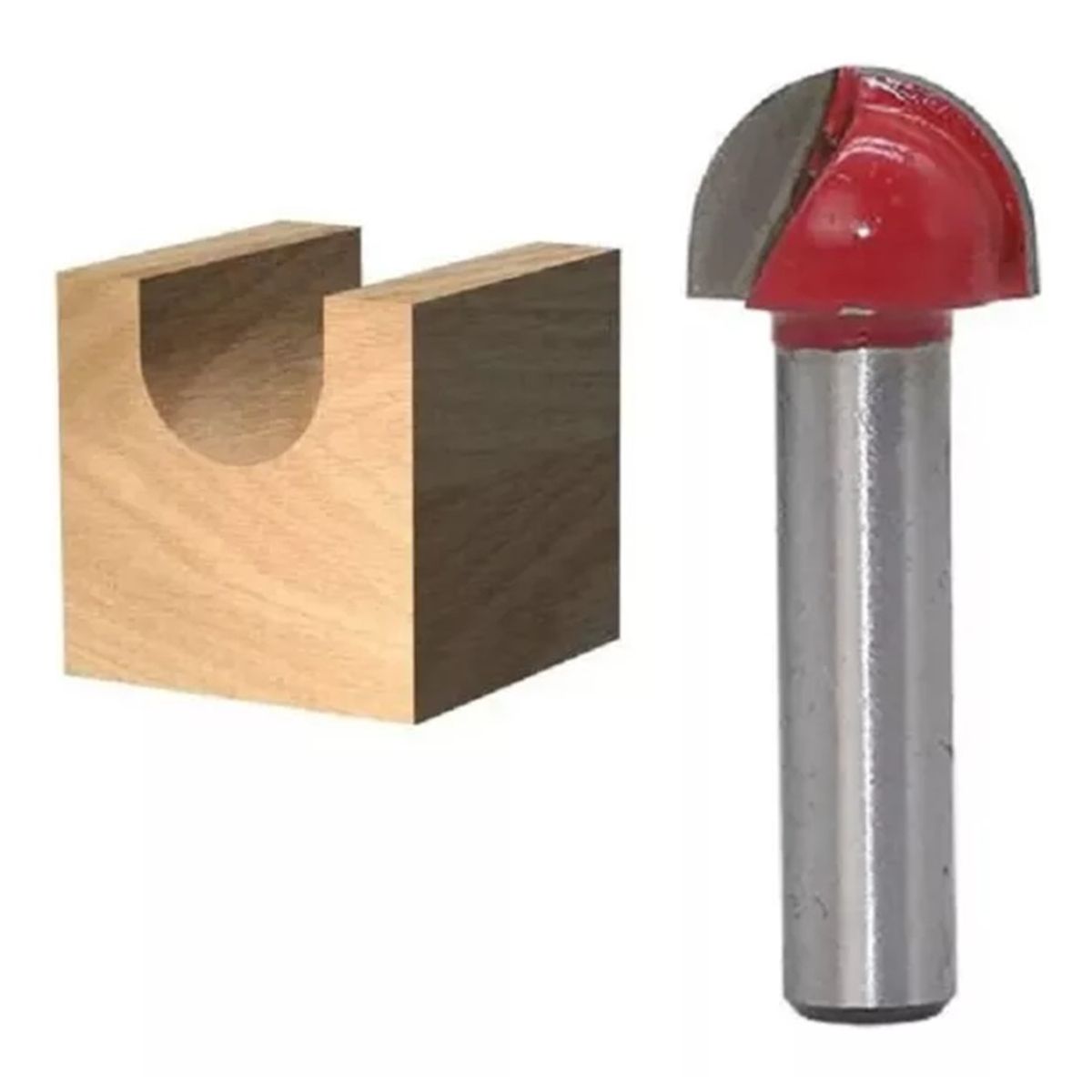 GENERICO - Fresa Madera Media Caña Vástago ½ X 5/16  1 pcs