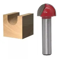 GENERICO - Fresa Madera Media Caña Vástago ½ X 5/16 1 pcs