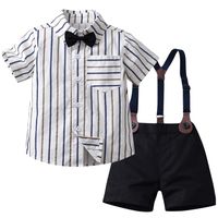 Conjunto de vestir con corbatín y pantalón corto 9 meses a 5 años