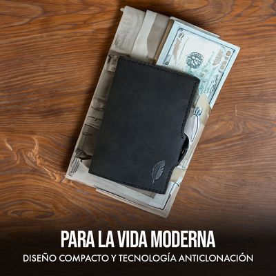 Imagen 2 del producto Billetera Inteligente con tarjetero anticlonación Black -