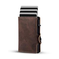 Billetera Inteligente con tarjetero anticlonación Dark Brown -
