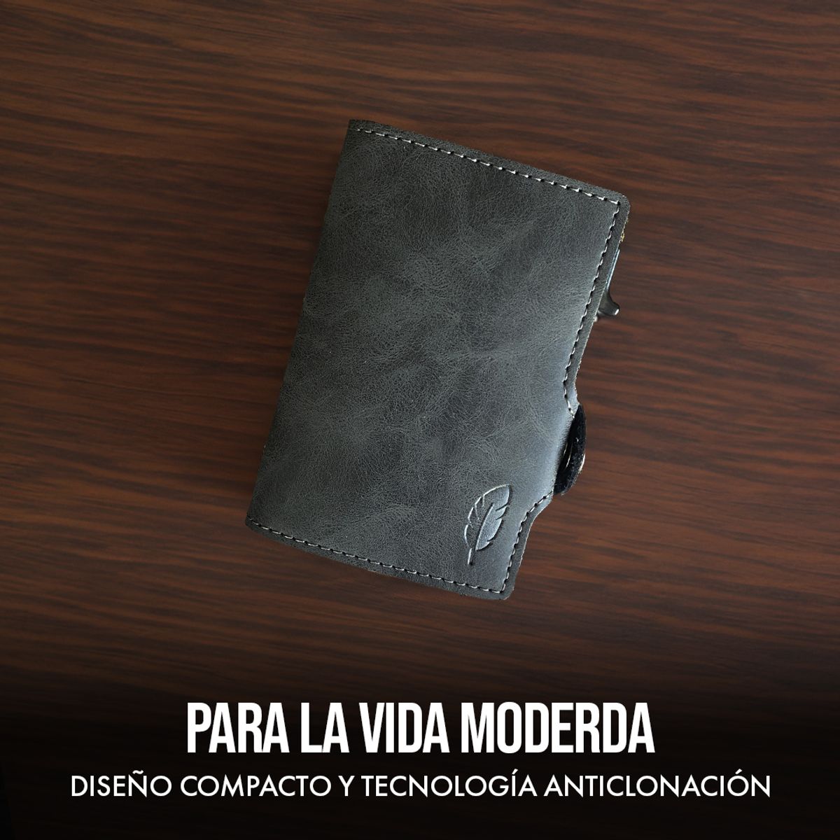 PARDAL - Billetera Inteligente con tarjetero anticlonación Gray - Pardal