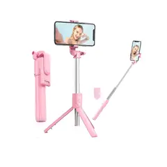 GENERICO - Palo Selfi Baston Selfie Trípode Extensible Bluetooth