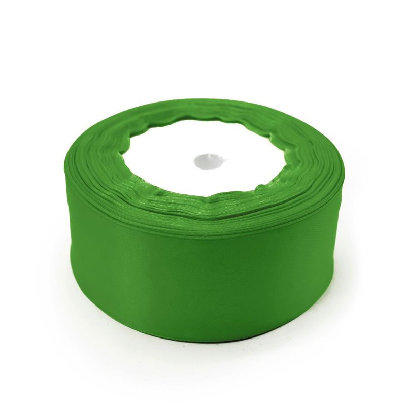 GENERICO - CINTA SATIN 4CMX228M 5PCS VERDE X1 UNI