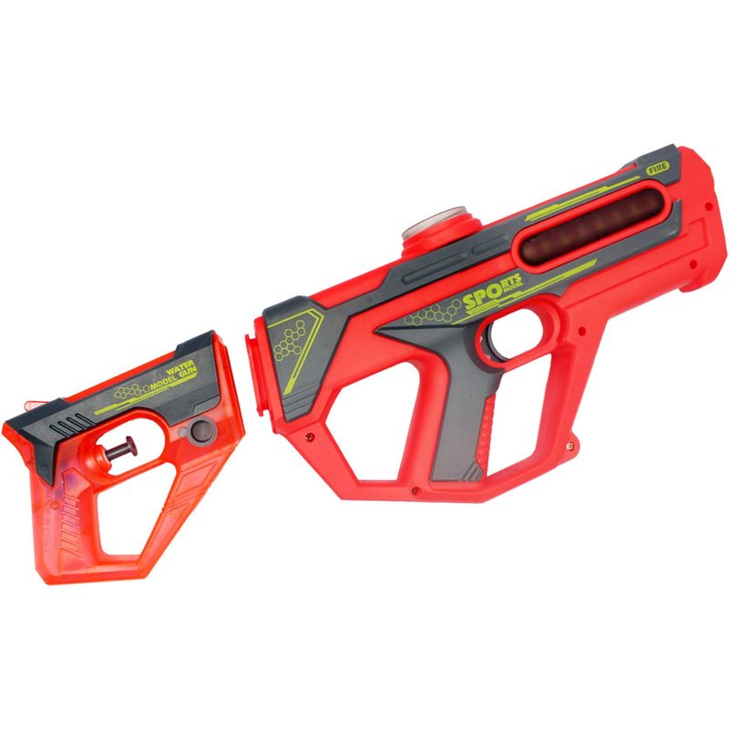 GENERICO - Escopeta Pistola Lanza Agua 2 en 1 Recargable Rojo - SC