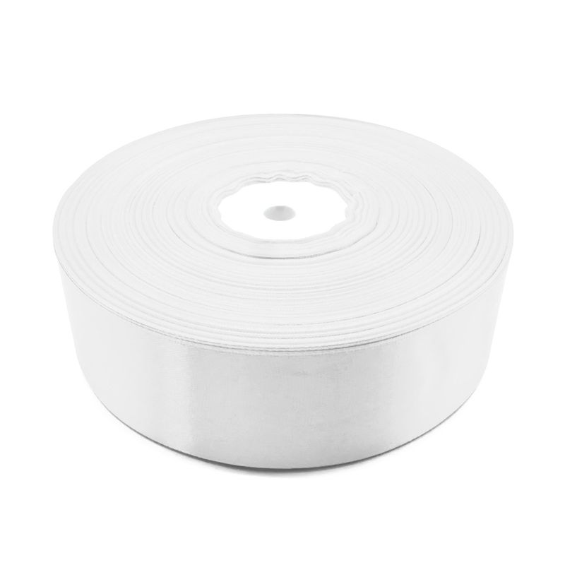GENERICO - CINTA SATIN 4CMX91.4M 5PCS BLANCO X1UNI
