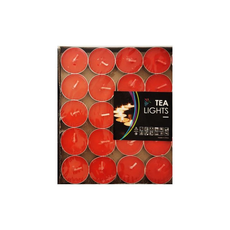 GENERICO - Velas Tea Lights Rojas