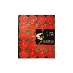 GENERICO - Velas Tea Lights Rojas