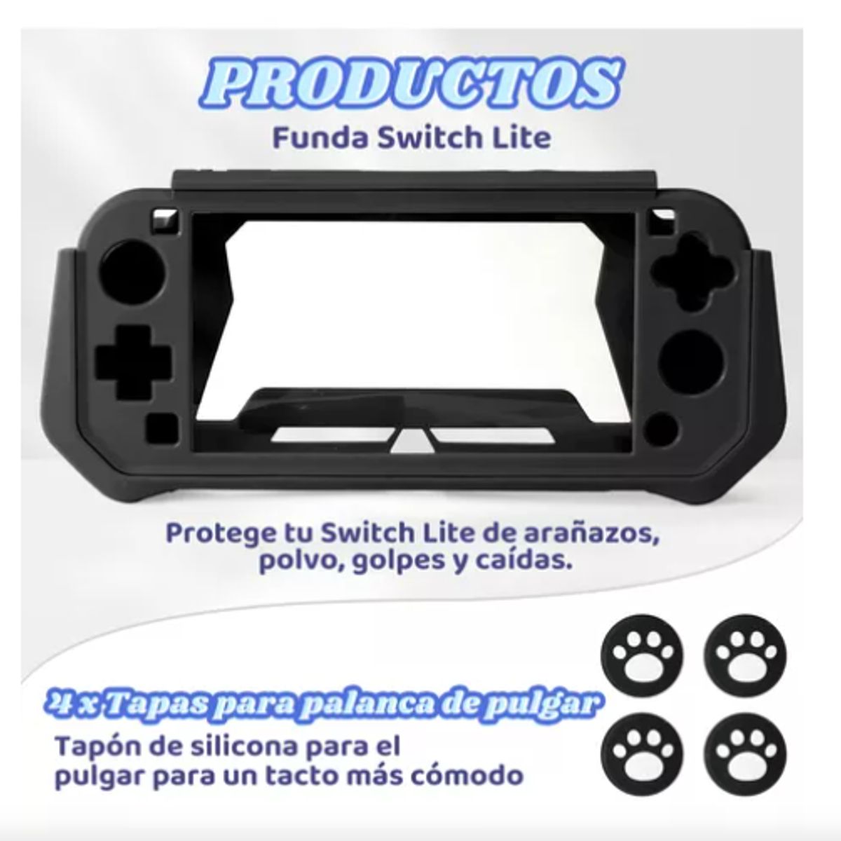 GENERICO - Carcasa Funda Protectora Para Switch Lite Silicona