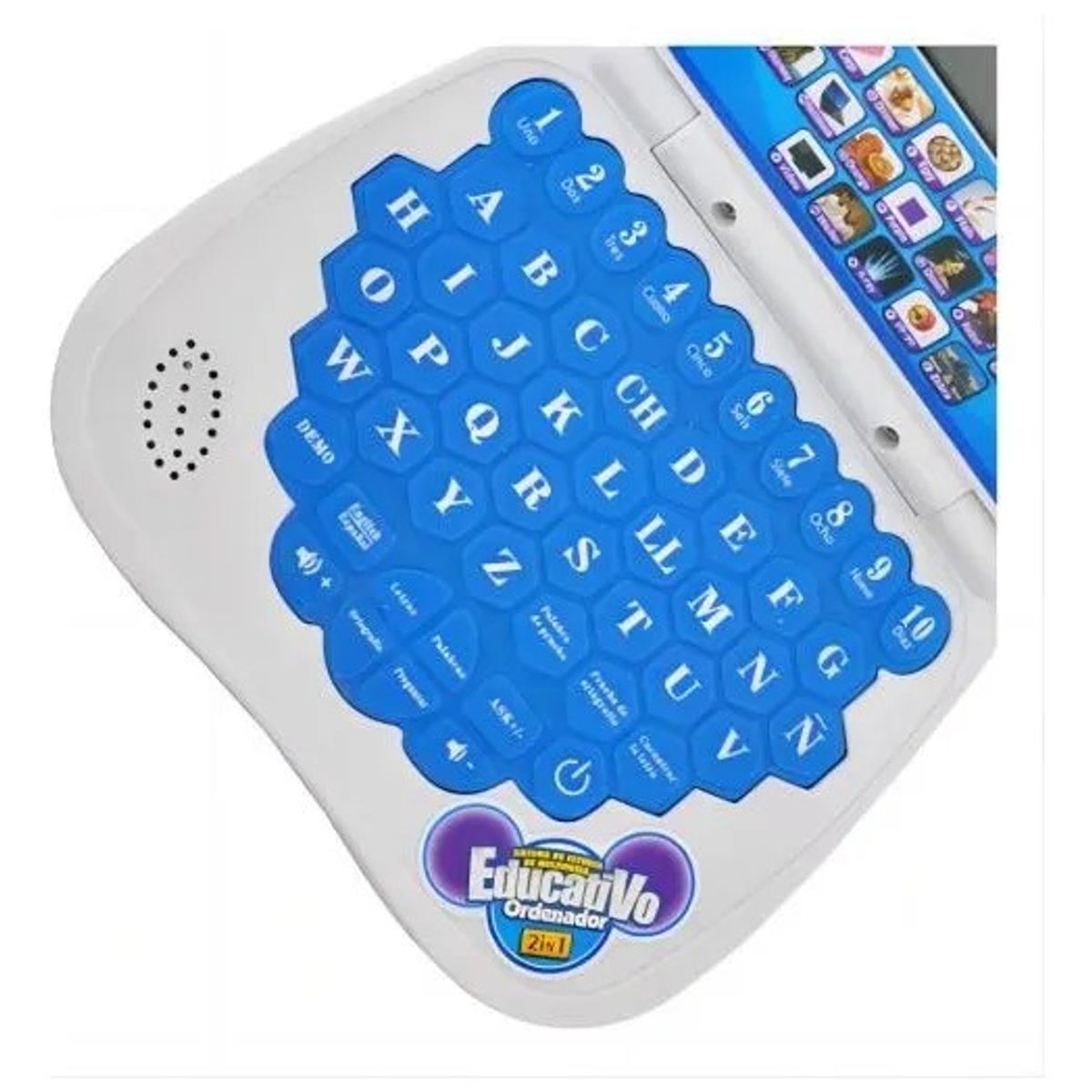 GENERICO - Mini Ordenador Didáctico Educativo Azul
