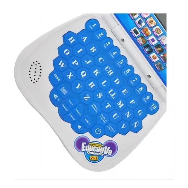 GENERICO - Mini Ordenador Didáctico Educativo Azul