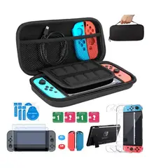 GENERICO - Estuche Protector Para Nintendo Switch Normal Pack 17 En 1