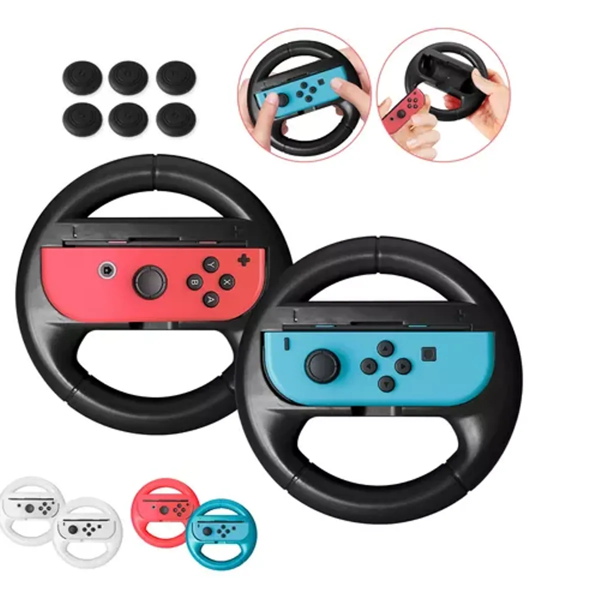 GENERICO - 2 Grip Mando Compatible Joy-con Nintendo Switch Soporte Grip