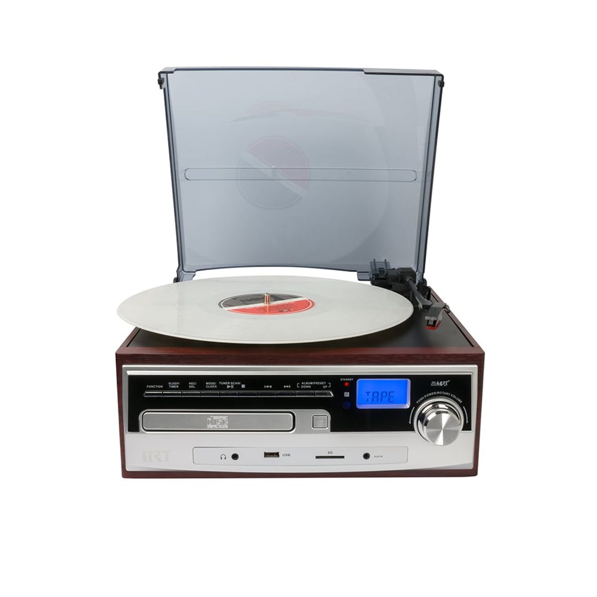 IRT - Tornamesa IRT BT-Aux-Cassette-CD-USB-SD-FM