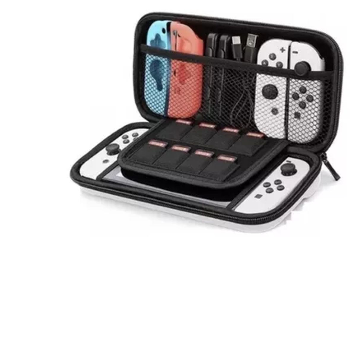 GENERICO - Estuche Protector Duro + Lamina Mica Nintendo Switch Oled H9