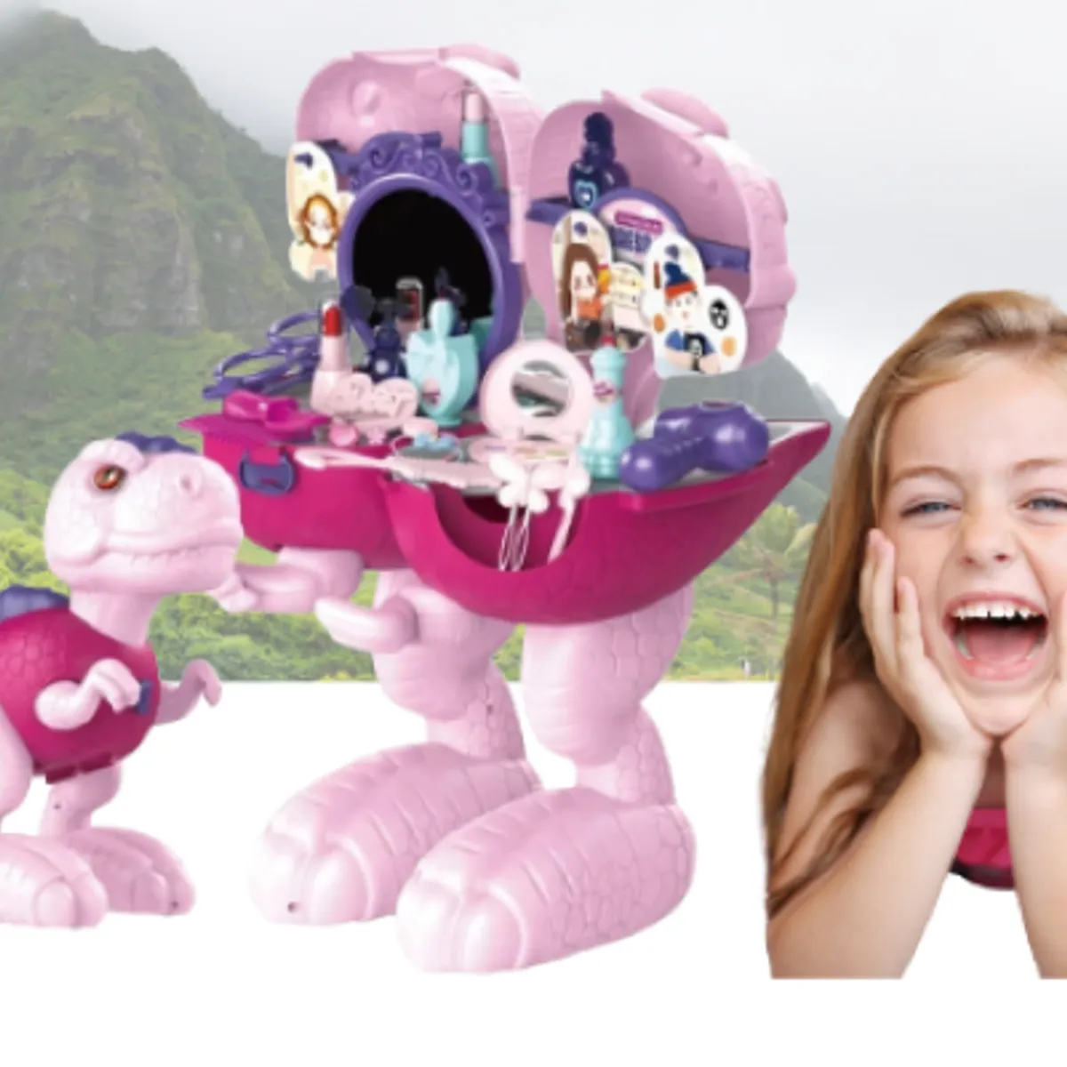 GENERICO - Set Juguete Dinosaurio Interactivo 34 Pcs