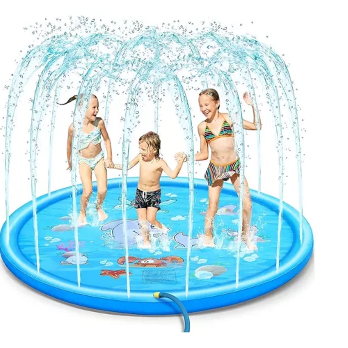 GENERICO - Alfombra De Agua Tipo Fuente Piscina 1.7 Mt Para Niños