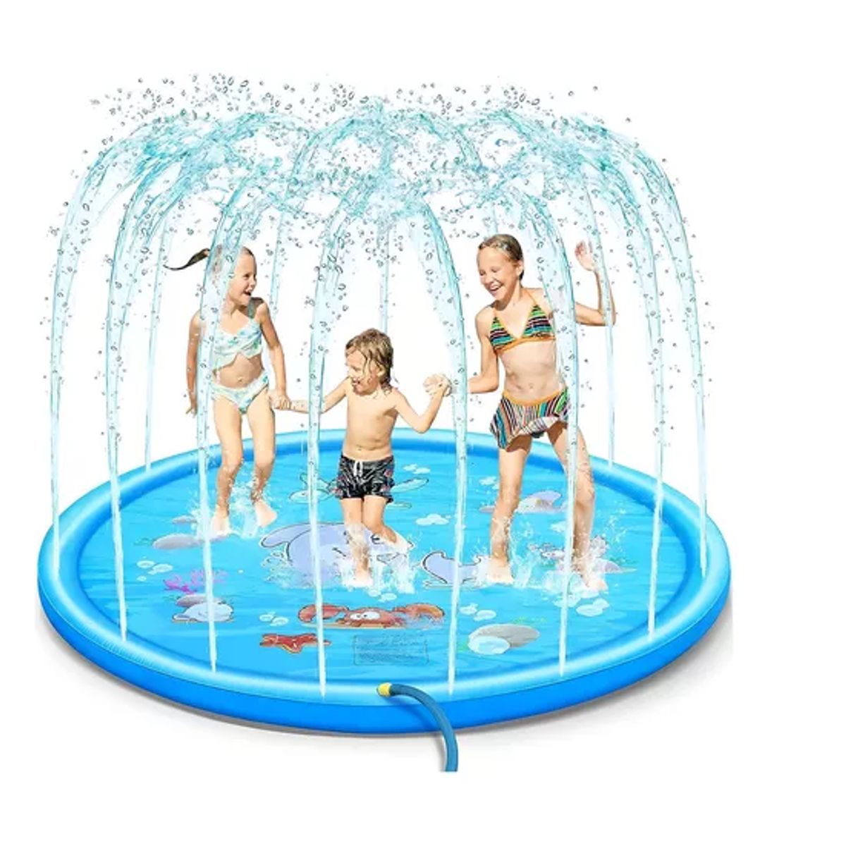 GENERICO - Alfombra De Agua Tipo Fuente Piscina 1.7 Mt Para Niños