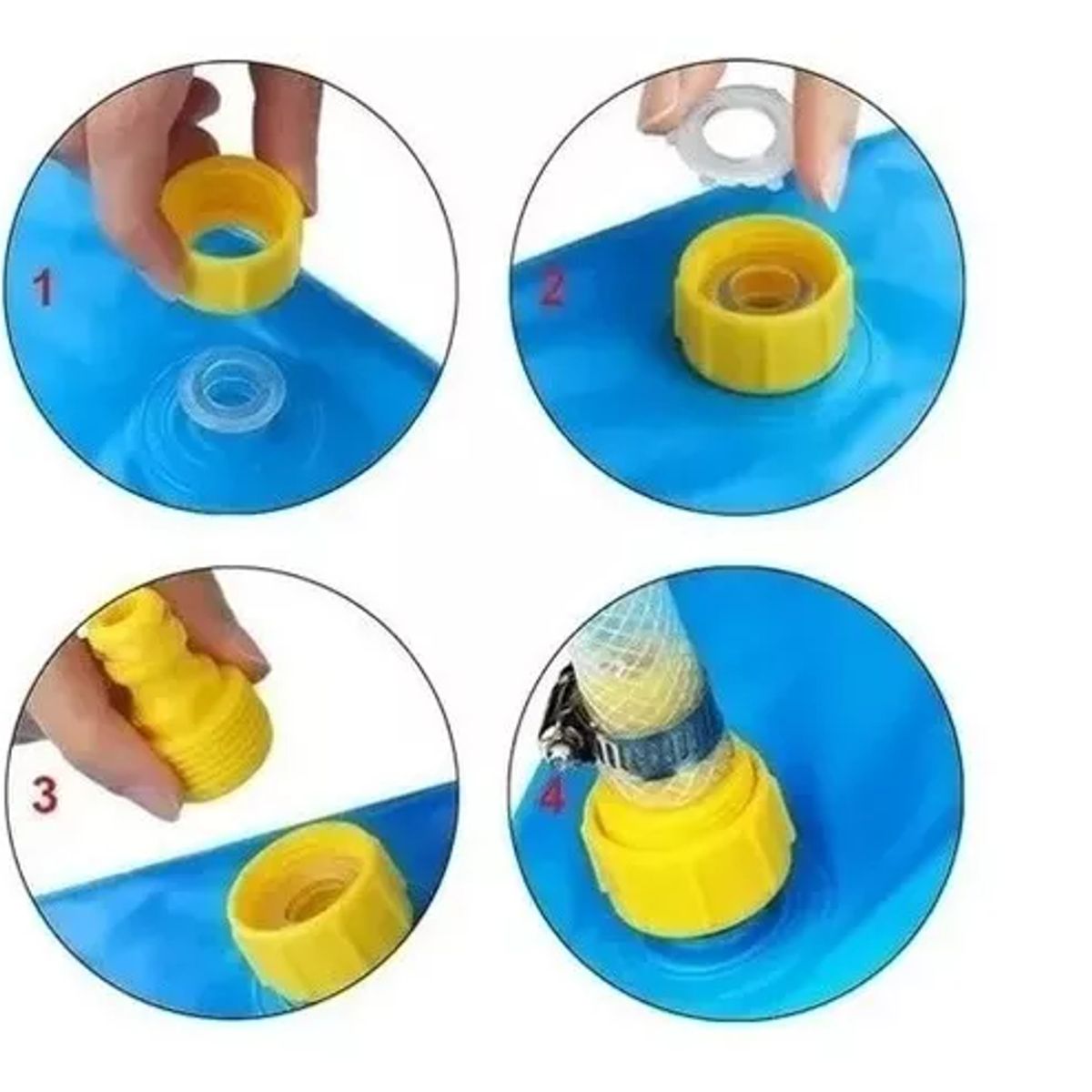 GENERICO - Alfombra De Agua Tipo Fuente Piscina 1.7 Mt Para Niños