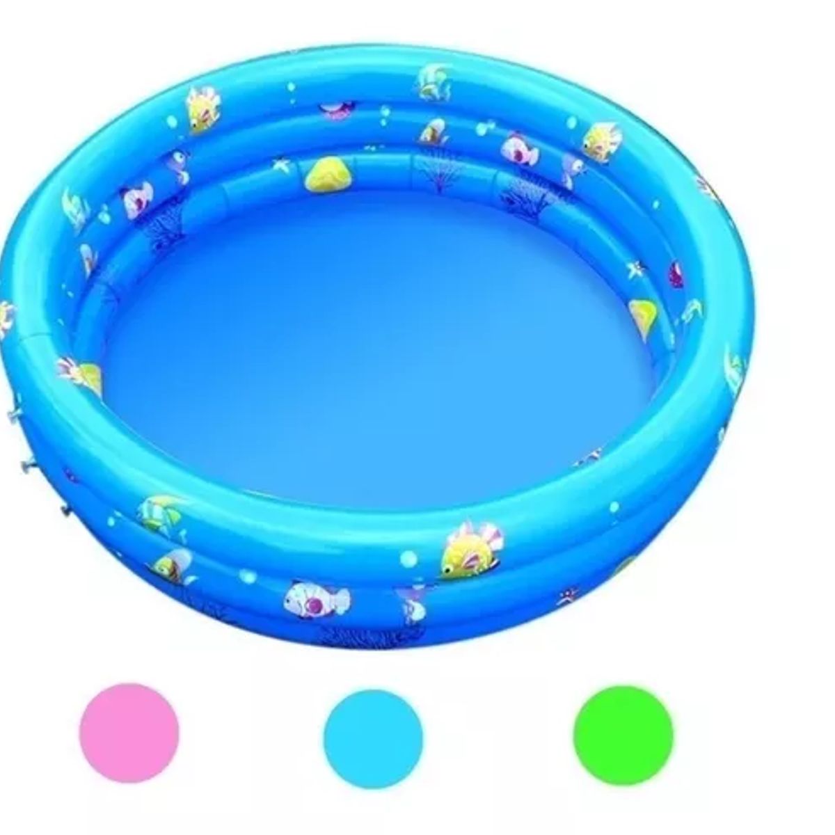 GENERICO - Piscina Inflable Plástico Bebe 3 Anillos 80 X 35 Cms Verano