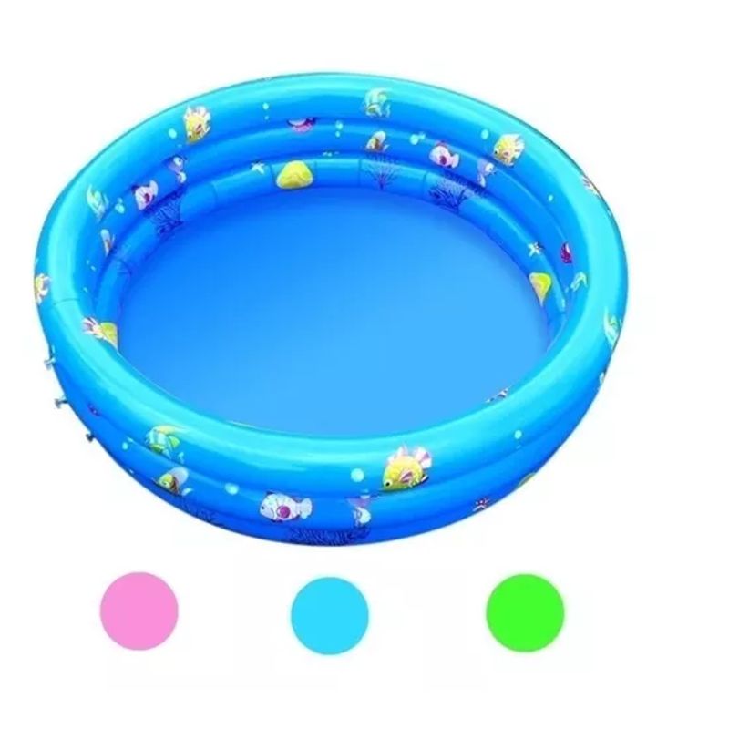 GENERICO - Piscina Inflable Plástico Bebe 3 Anillos 80 X 35 Cms Verano