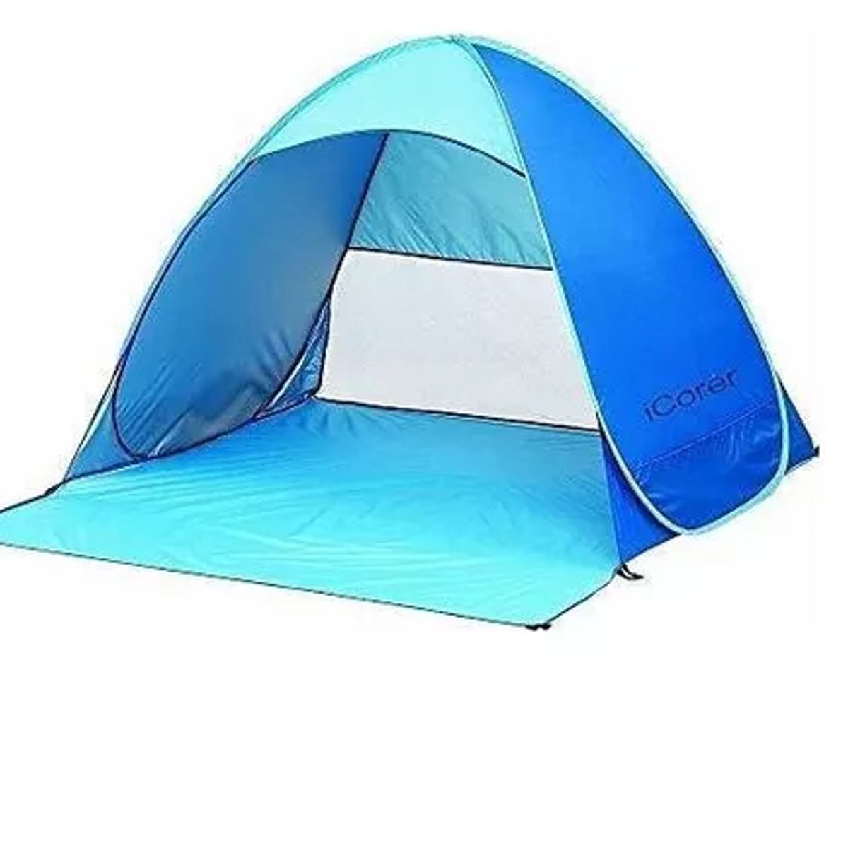 GENERICO - Carpa De Playa Portatil Azul Plegable Proteccion Uv