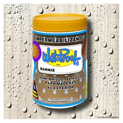 WETPROOF - BARNIZ PARA MADERA IMPERMEABILIZANTE WET PROOF® INCOLORO 1-4 GALON
