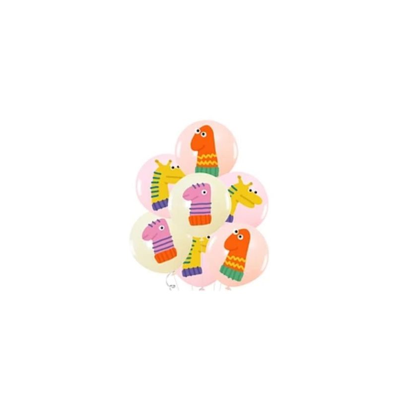 GENERICO - Set De Globos Estampado Dinosaurio 7pcs