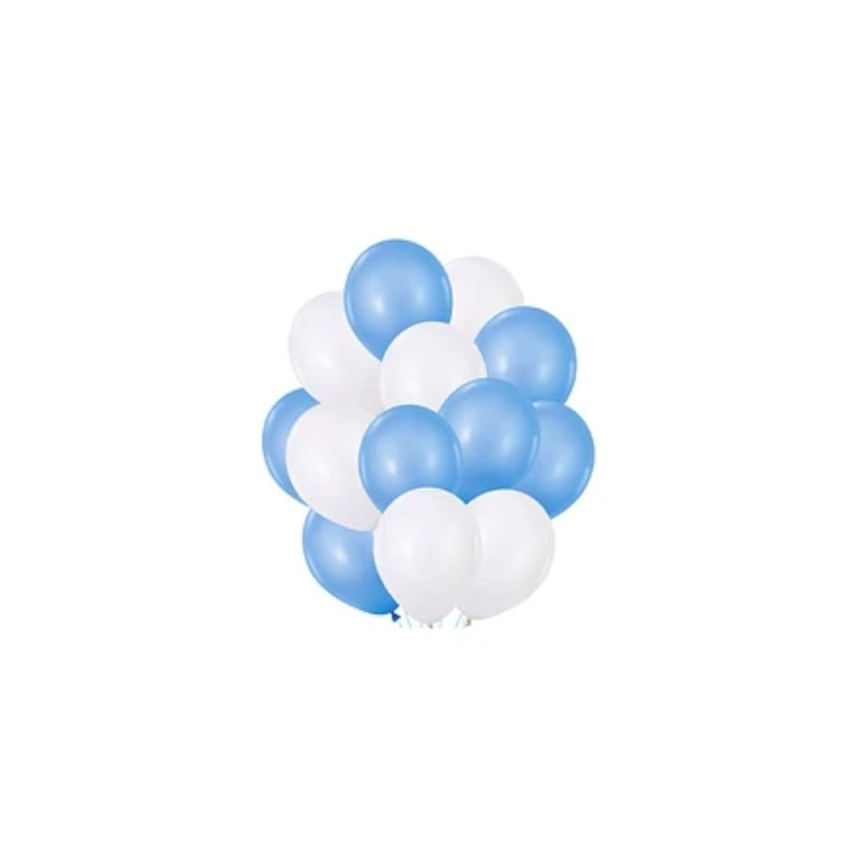 GENERICO - Set De Globos Latex Blanco y Celeste 25pcs 23cm
