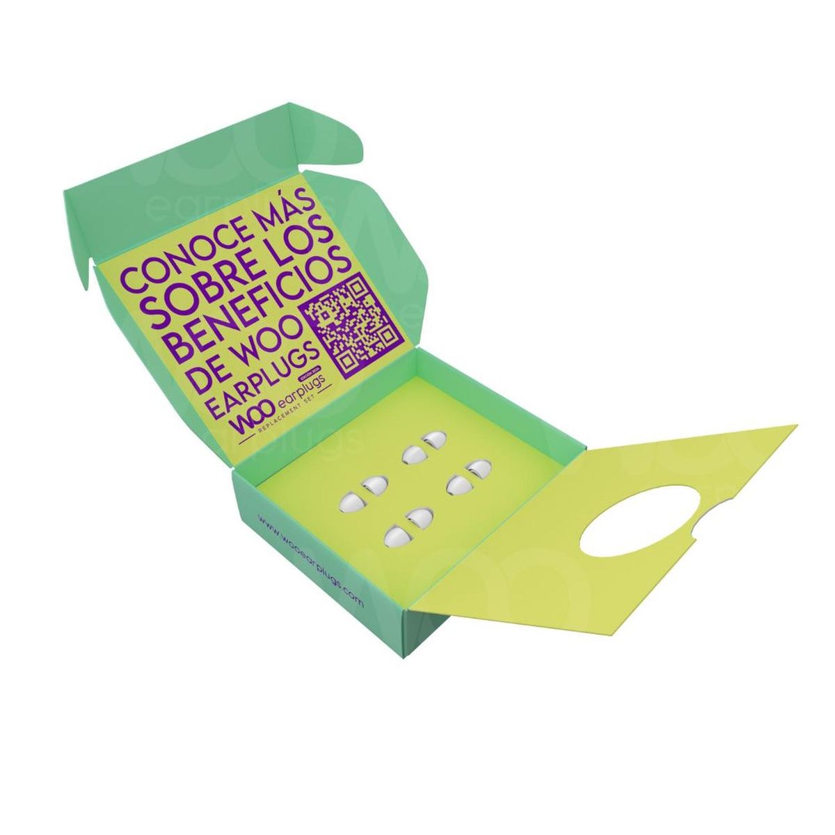 WOO EARPLUGS - Set Repuestos Woo Earplugs Kids - Blanco