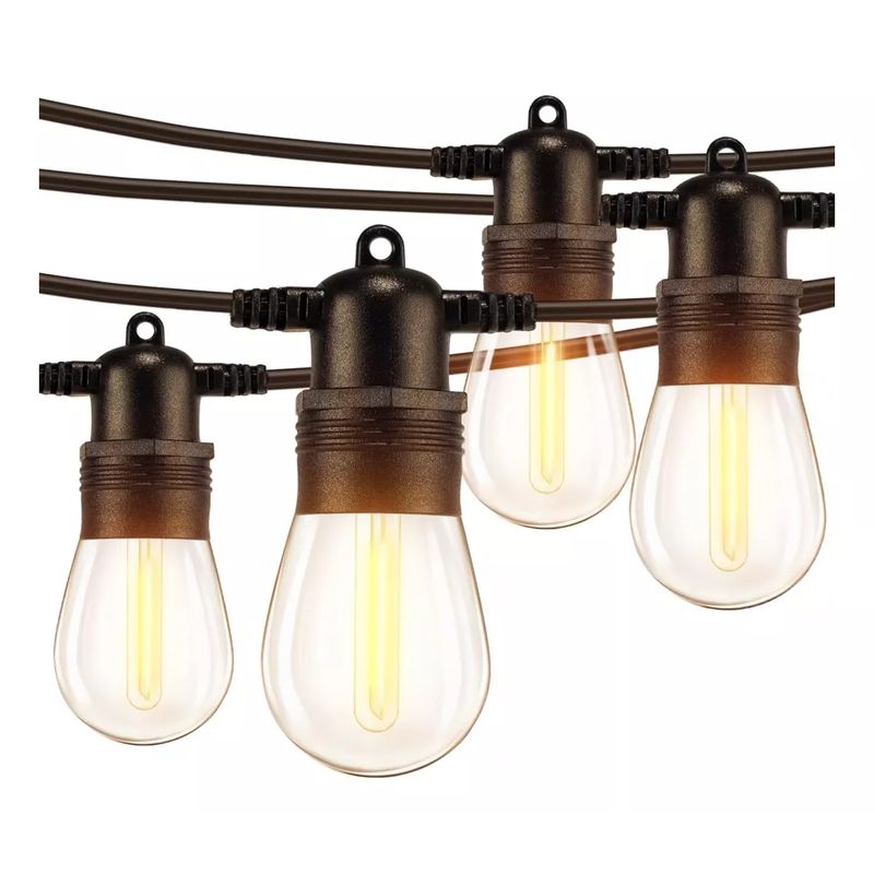 SUPERCENTER - Guirnalda Luces Terraza Patio 10 Ampolletas 10 Mtrs Exterior