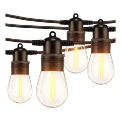 SUPERCENTER - Guirnalda Luces Terraza Patio 10 Ampolletas 10 Mtrs Exterior