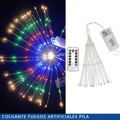 SUPERCENTER - Luces Led Navidad De Fuegos Artificiales Estrella Colgantes Coloreado