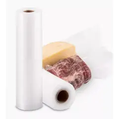 KUANGYE - 2 Rollos De Bolsas De Sellado Al Vacío 20cmx15m Para Alimentos