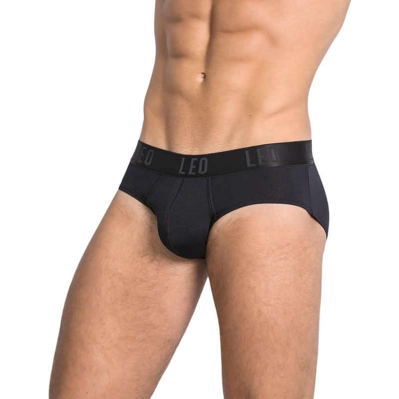 LEO - Ropa Interior Masculina 033278N Boxer Corto Negro