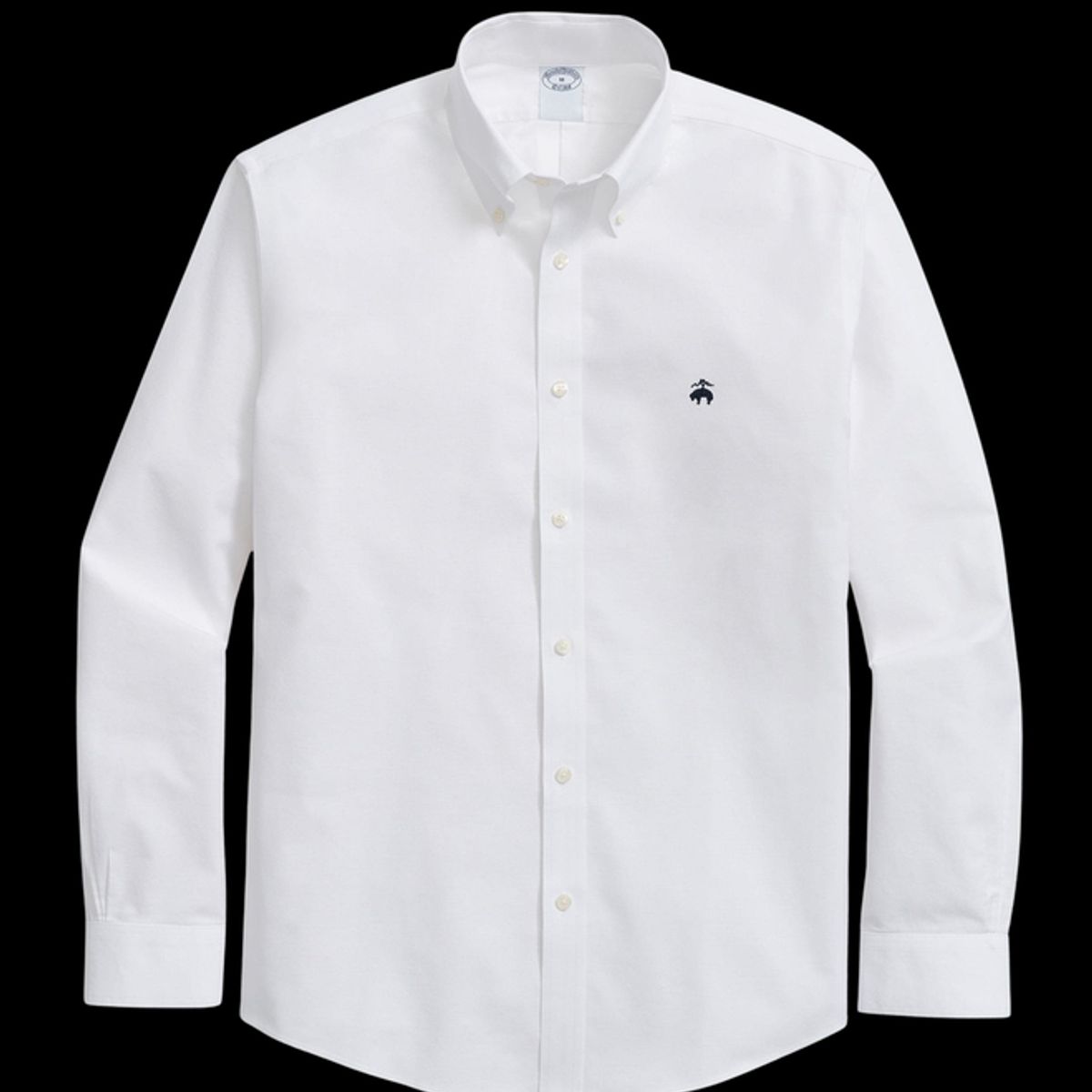 BROOKS BROTHERS - Camisa Non-Iron Oxford Contrast Blanco