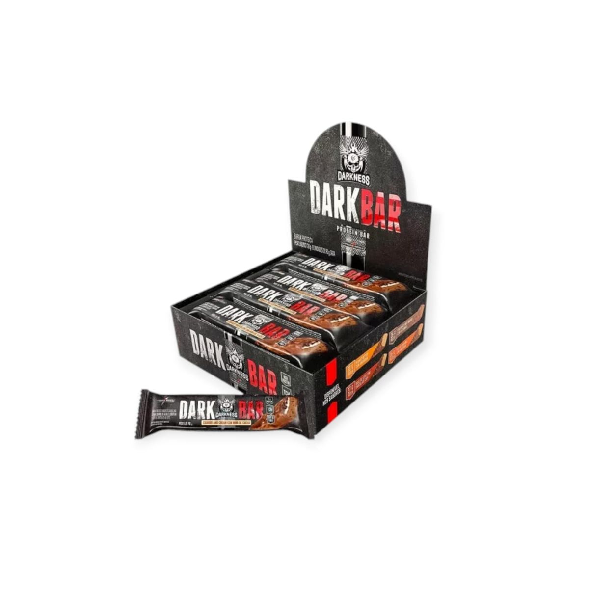 INTEGRALMEDICA - BOX 8 BARRAS DARKBAR PROTEIN BAR COOKIES AND CREAM - INTEGRALMEDICA