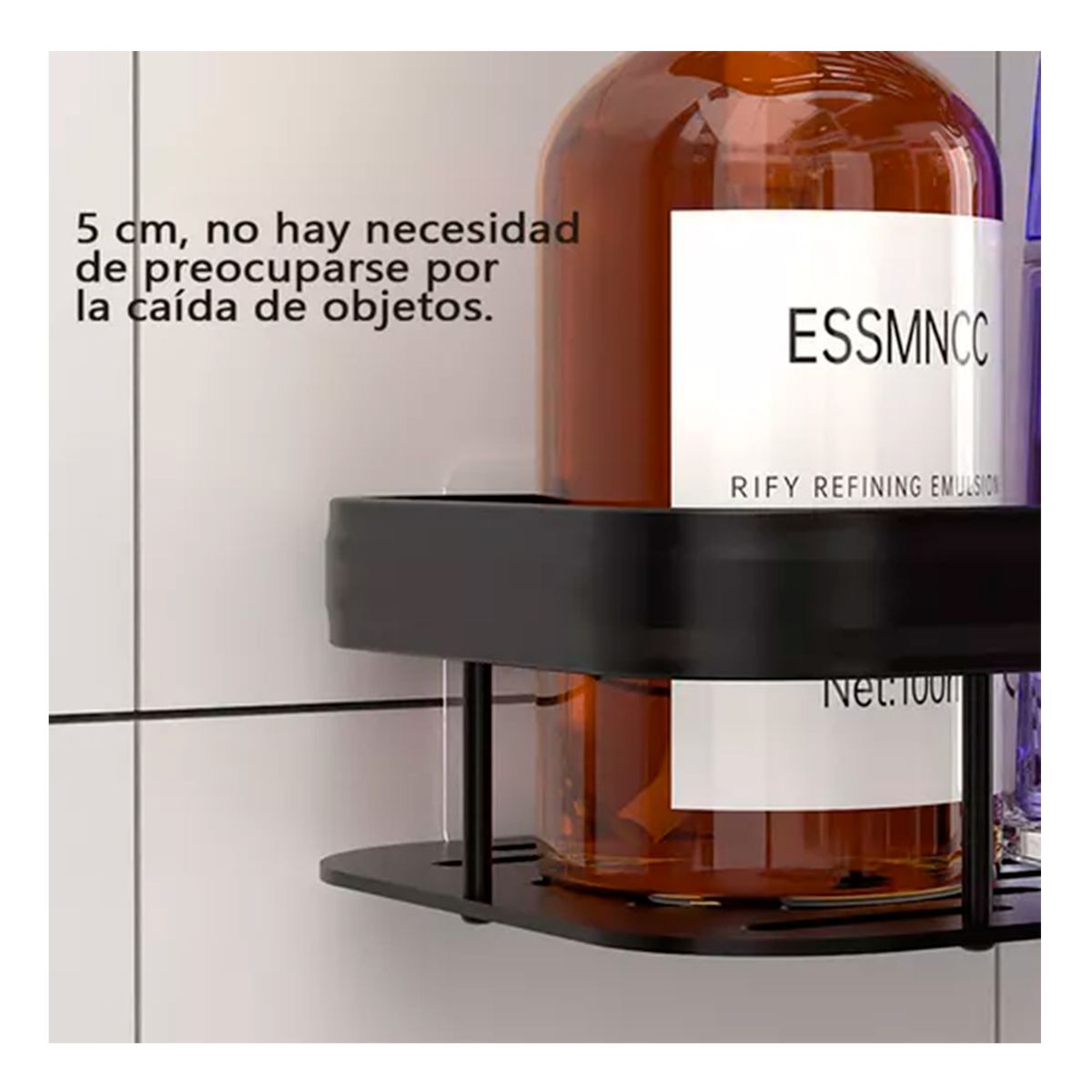 GENERICO - Set 2 Organizador De Ducha Repisa Baño Negro