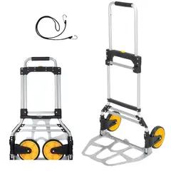 GENERICO - Carro De Carga Plegable Tipo Yegua 80-90 Kilos Con Cuerda