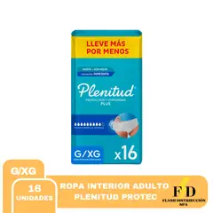PLENITUD - ROPA INTERIOR ADULTO PROTECT G/XG 1PQTS X 16