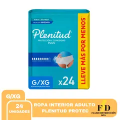 PLENITUD - ROPA INTERIOR ADULTO PROTECT G/XG 1PQTS X 24