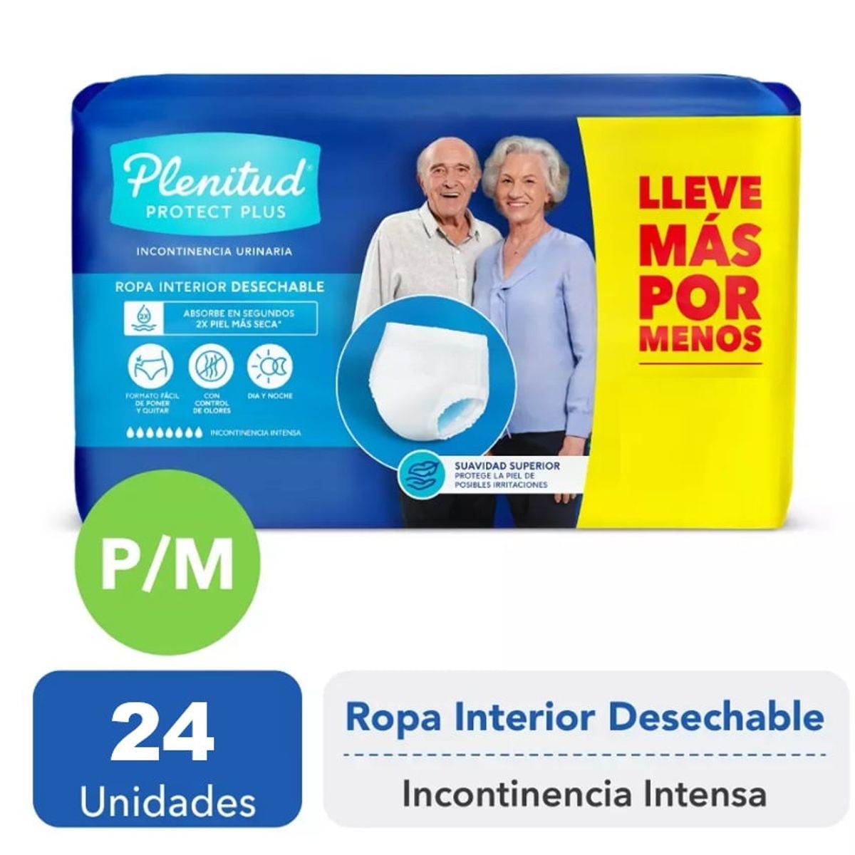 PLENITUD - ROPA INTERIOR ADULTO PLENITUD PROTECT P/M 1PQTS X 24