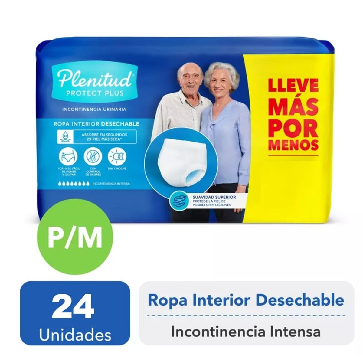PLENITUD - ROPA INTERIOR ADULTO PLENITUD PROTECT P/M 1PQTS X 24
